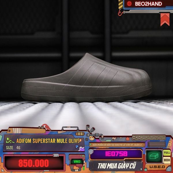 ADIFOM SUPERSTAR MULE OLIVE - IE0758 - 46