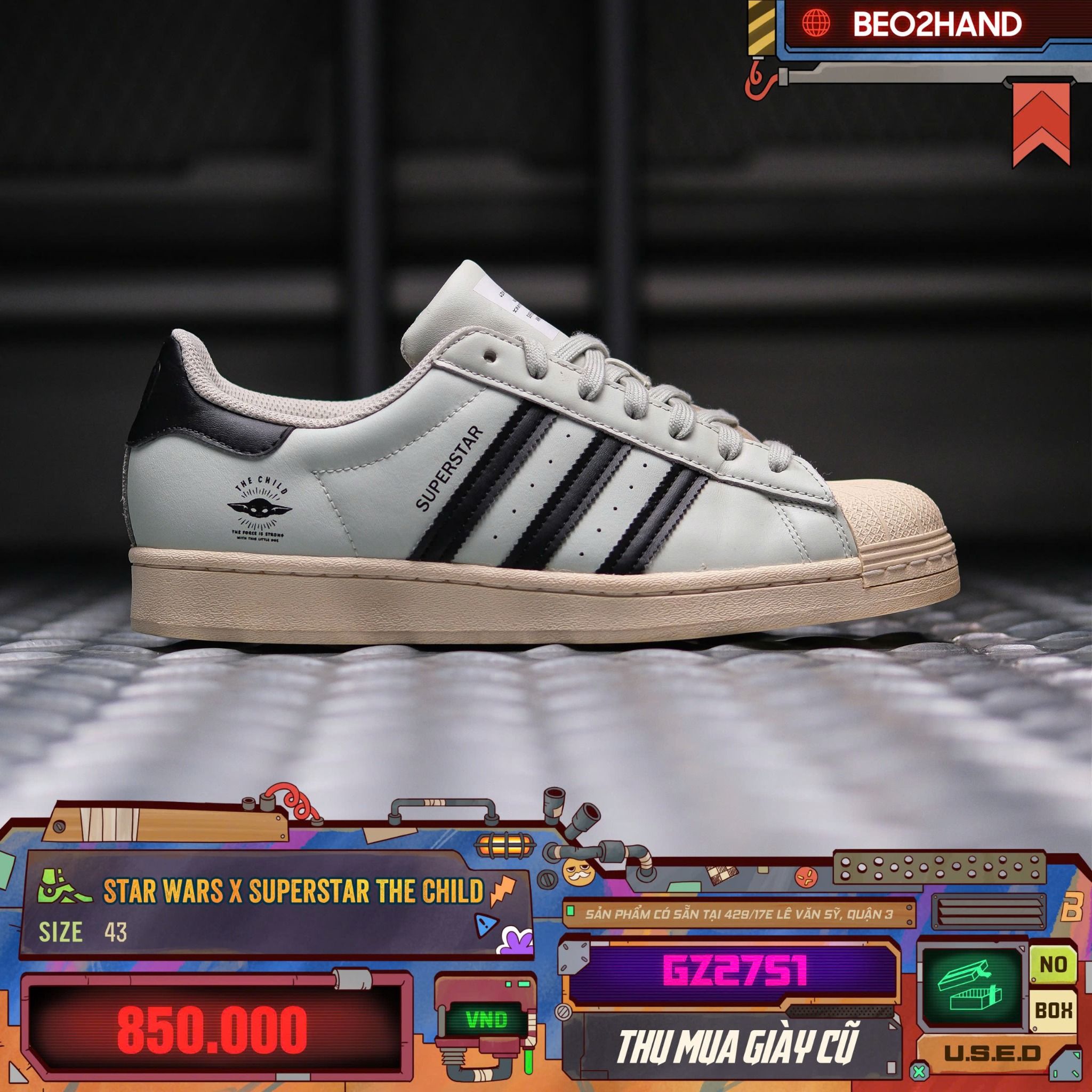 STAR WARS X SUPERSTAR THE CHILD GZ2751 43 BEO2HAND