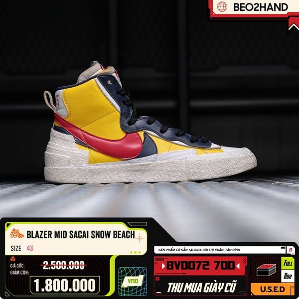 SACAI BLAZER MID MAIZE NAVY - BV0072 700 - 43