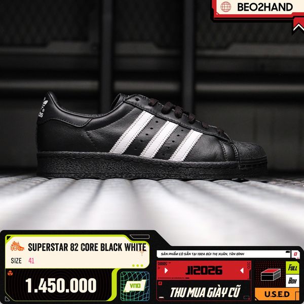 SUPERSTAR 82 CORE BLACK WHITE - JI2026 - 41