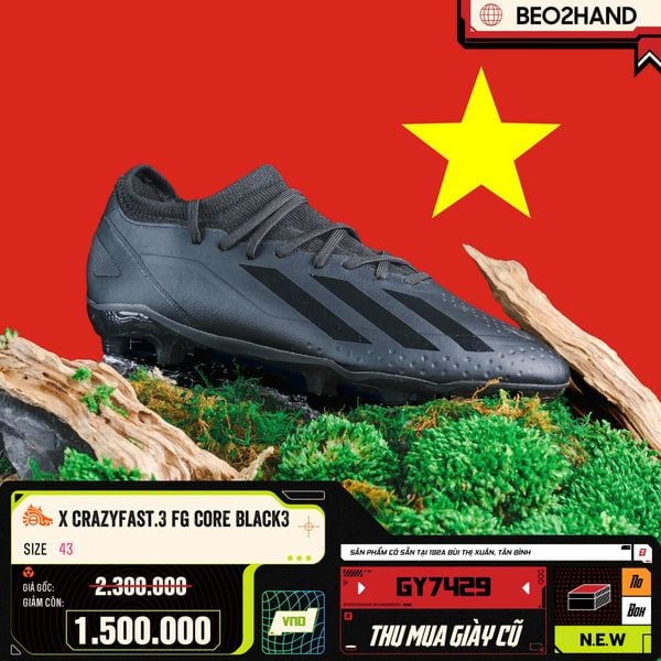 CRAZYFAST.3 FG CORE BLACK - GY7429