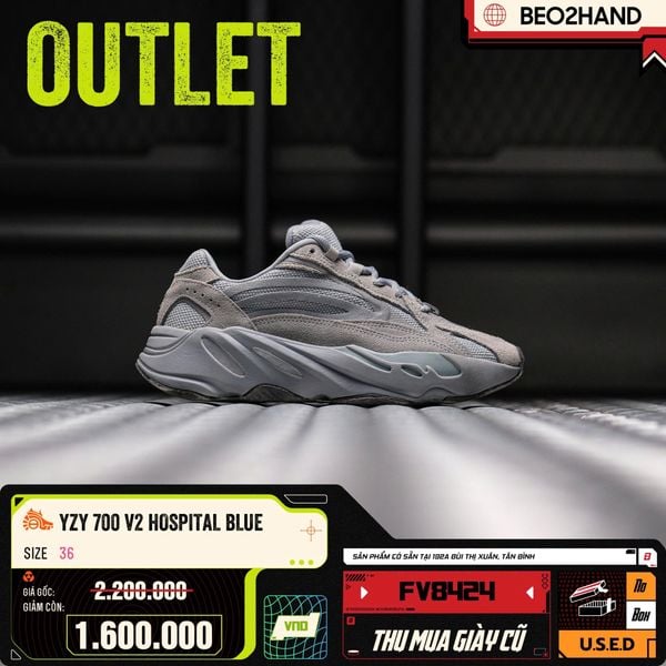 YEEZY 700 V2 HOSPITAL BLUE - fy8424 - 36