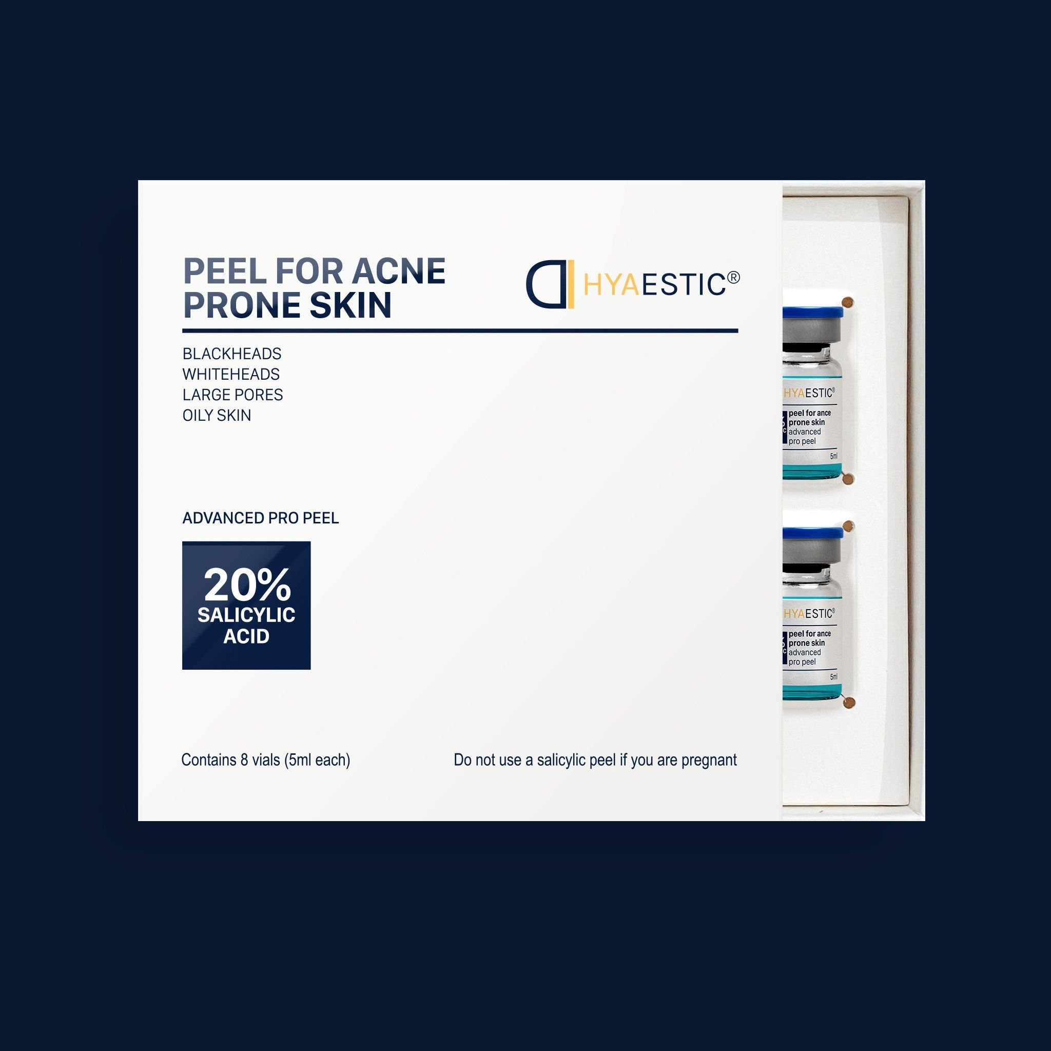  Bộ peel trị mụn điều tiết bã nhờn Hyaestic Peel For Acne Prone Skin Salicylic Acid 20% 