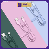  {THANH LÝ BỎ MẪU} Dây cáp sạc Pisen TIKIU hỗ trợ sạc nhanh USB 2.4A  dùng cho Đ Thoại 12.13.14 Silicon Cao Cấp mềm mại, không bị gãy gập 