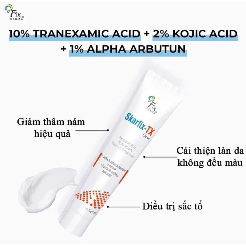  FIX DERMA - Kem dưỡng mờ thâm, nám, tàn nhang 