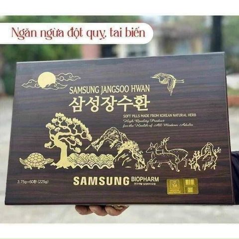 BỔ NÃO TRẦM HƯƠNG TRƯỜNG THỌ HOÀN- BIO SAMSUNG JANGSU HWAN- Hộp gỗ 60 viên