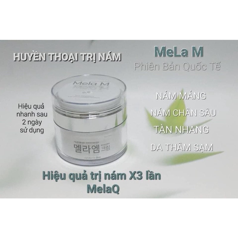 Kem Nám Mela Q Plus Mẫu mới mela M Cream Hàn Quốc 50ml, Kem Dưỡng