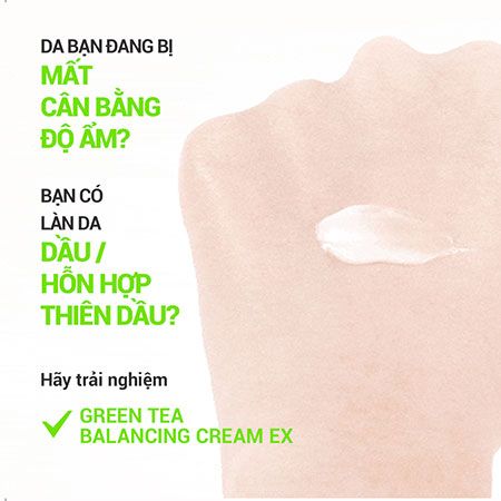 Kem cân bằng độ ẩm cho da innisfree Green Tea Balancing Cream 50ml