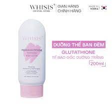 Kem dưỡng thể body ban đêm WHISIS Premium Glutathione Whitening Body Lotion 200ml