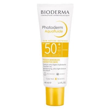 Kem Chống Nắng Bioderma Giảm Bóng Nhờn  (Ocean Care) 40ml (Không Màu) Photoderm Aquafluide SPF 50+  (Invisible) Pháp