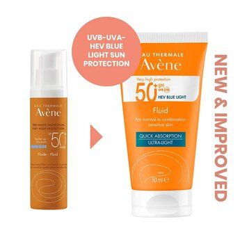 Kem Chống Nắng Avene Dry Touch Fluide SPF50+ 50ml SPF50+ Cho Da Thường, Hỗn Hợp & Nhạy Cảm