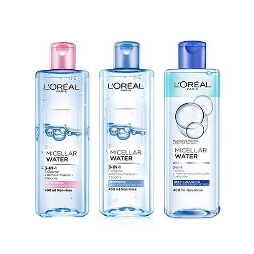 Nước tẩy trang Loreal - L'Oreal Paris 3-in-1 Micellar 400ml.