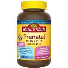 23 Vitamin Cho Bà Bầu Nature Made Prenatal Multi+DHA 200mg 150 Softgels