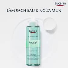 Gel Rửa Mặt Eucerin Cho Da Nhờn Mụn 200ml Pro ACNE Solution Cleansing Gel