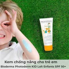 Kem Chống Nắng Cho Trẻ Em Bioderma Photoderm Kid Lait enfants SPF50+ 100ml