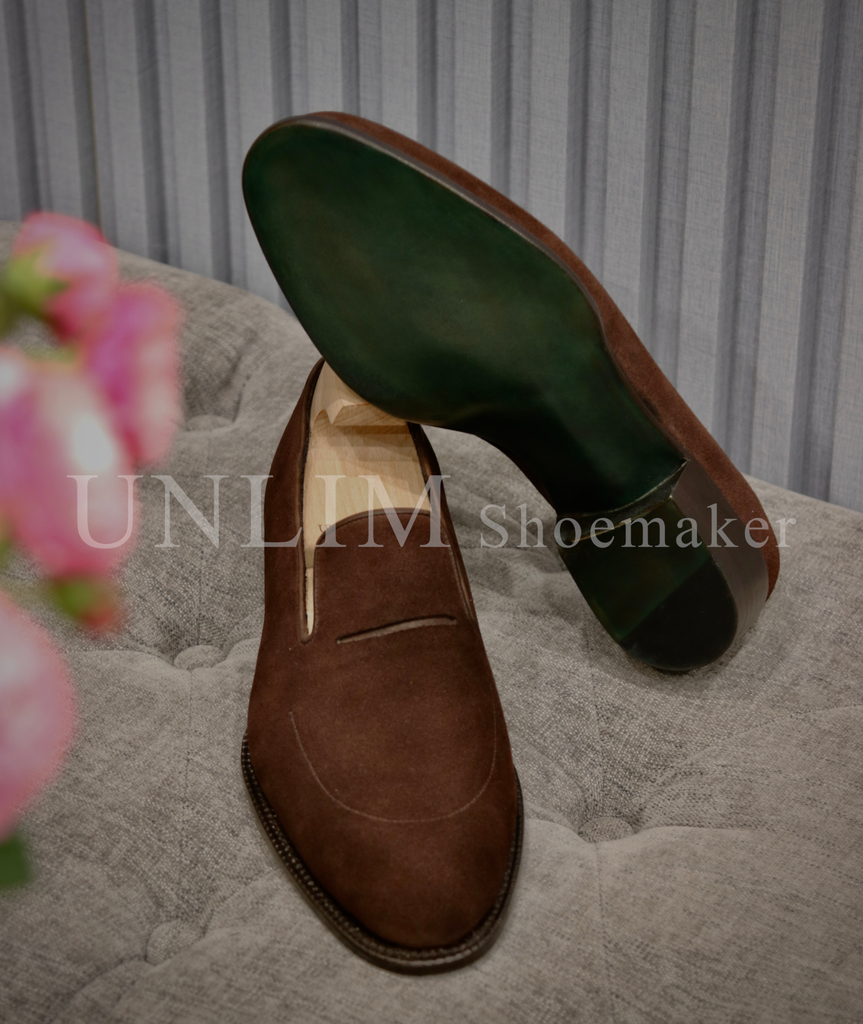 Giày Loafer Da Lộn