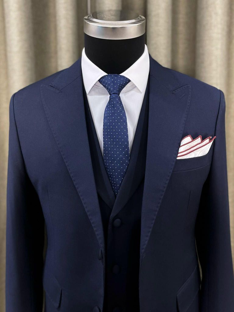 Suit Xanh Navy Cổ Điển