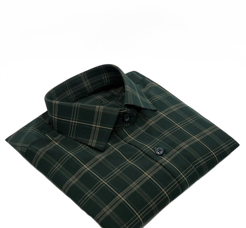 Sơ Mi Nam Xanh Rêu Cổ Classic