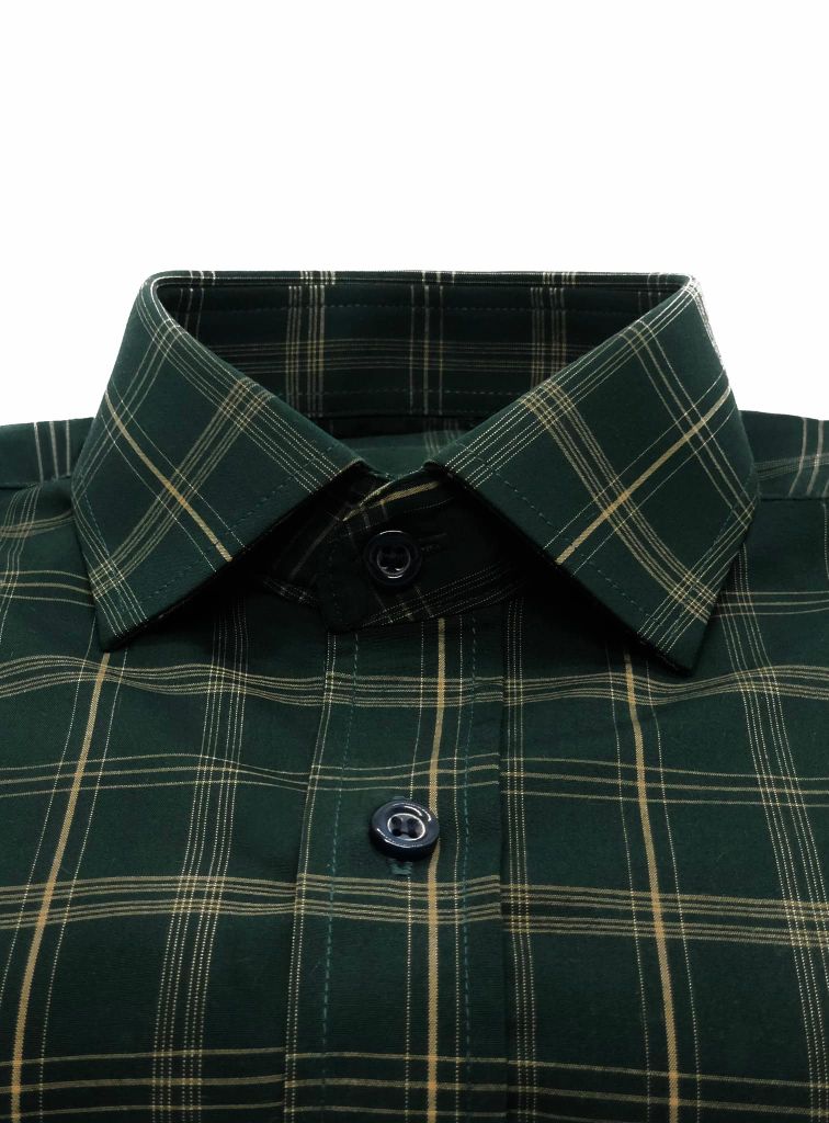 Sơ Mi Nam Xanh Rêu Cổ Classic