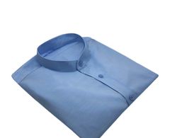 Sơ Mi Nam Xanh Sáng Cổ Tàu