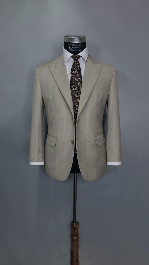 Suit Màu Be Hoạ Tiết Prince Of Wales
