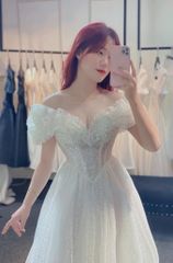 MAXI TRỄ VAI KIM TUYẾN