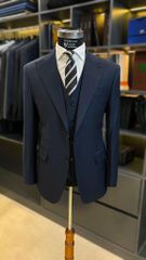 Suit Xanh Tối Cổ Nhọn