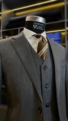 Suit Herringbone Gam Trầm