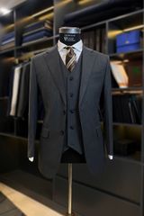 Suit Herringbone Gam Trầm