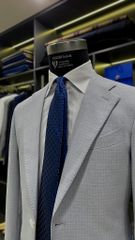 Blazer Xanh Trắng Hoạ Tiết Kẻ