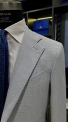 Blazer Xanh Trắng Hoạ Tiết Kẻ