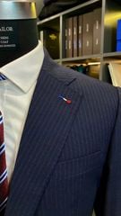 Suit Hoạ Tiết Stripes Thùa Khuyết Milanese