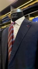 Suit Hoạ Tiết Stripes Thùa Khuyết Milanese