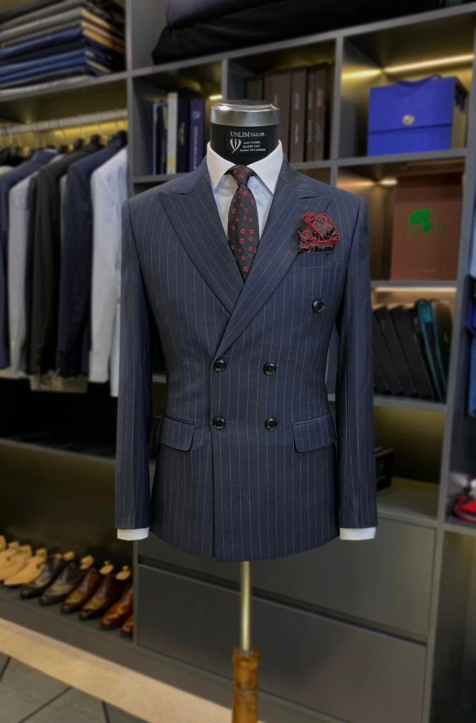 Suit Double Breasted Hoạ Tiết Stripes