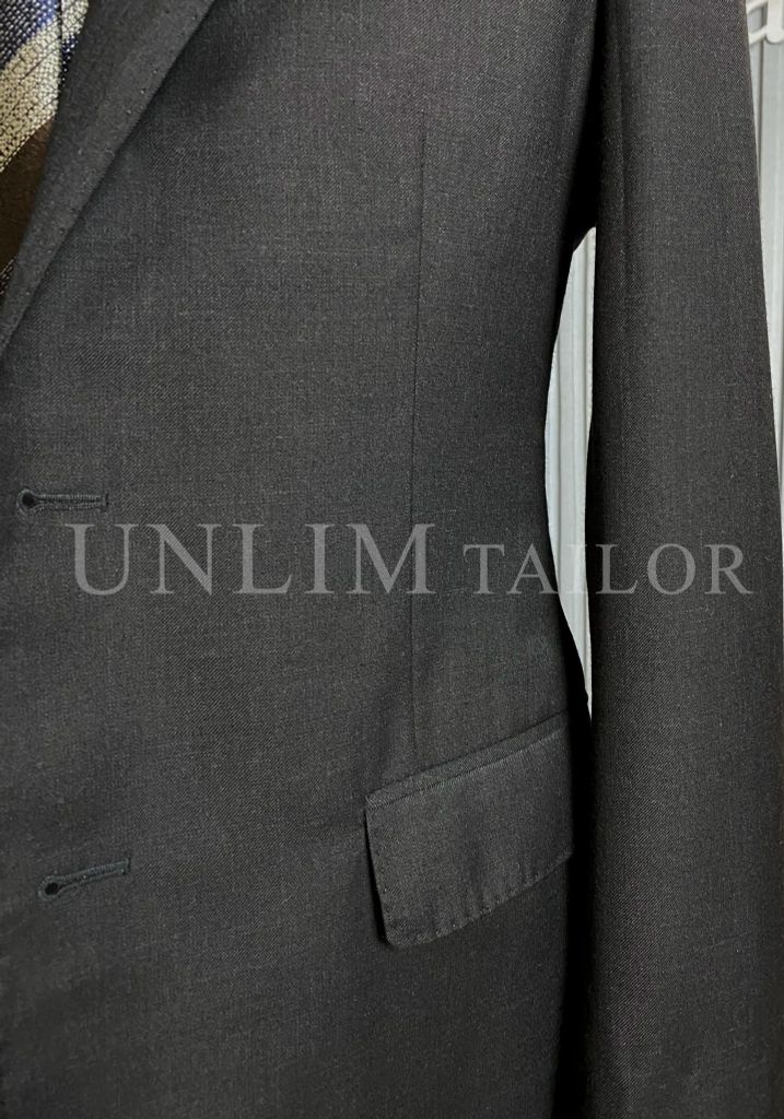 Full Canvas Suit Xám Tối Pha Ánh Rêu