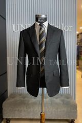 Full Canvas Suit Xám Tối Pha Ánh Rêu