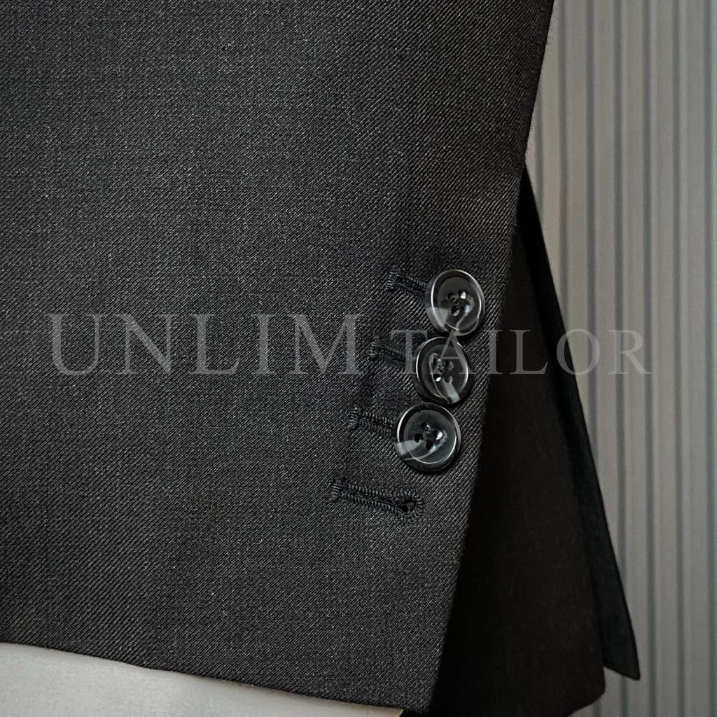 Full Canvas Suit Xám Tối Pha Ánh Rêu
