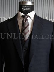 Suit 3 Mảnh Xanh Đen Họa Tiết Vân Chìm