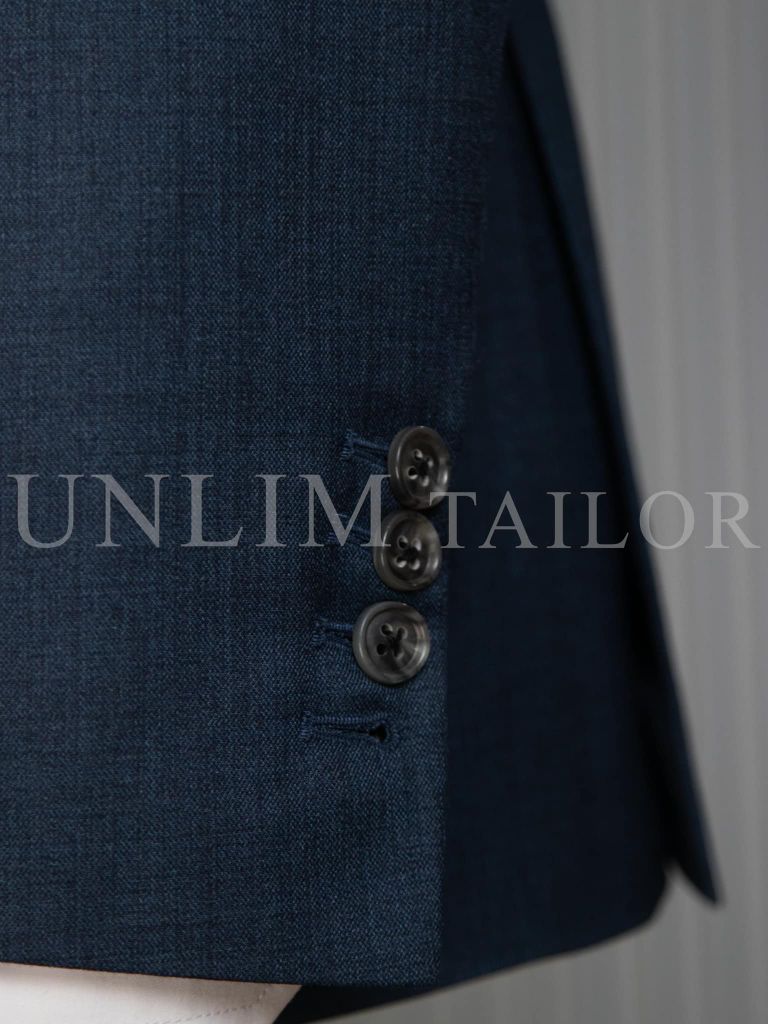 Suit Xanh Cô Ban Cổ Nhọn