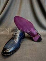 Giày Oxford Classic Blue Berry Đế Tím Tone Sáng