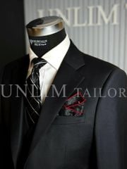 Suit 3 Mảnh Màu Đen Classic Cổ K