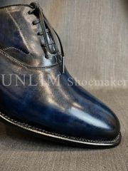 Giày Oxford Classic Blue Berry Đế Tím Tone Sáng