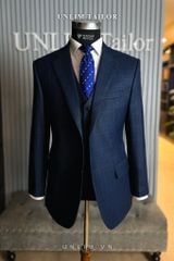 Suit Xanh Họa Tiết Kẻ Cổ Điển