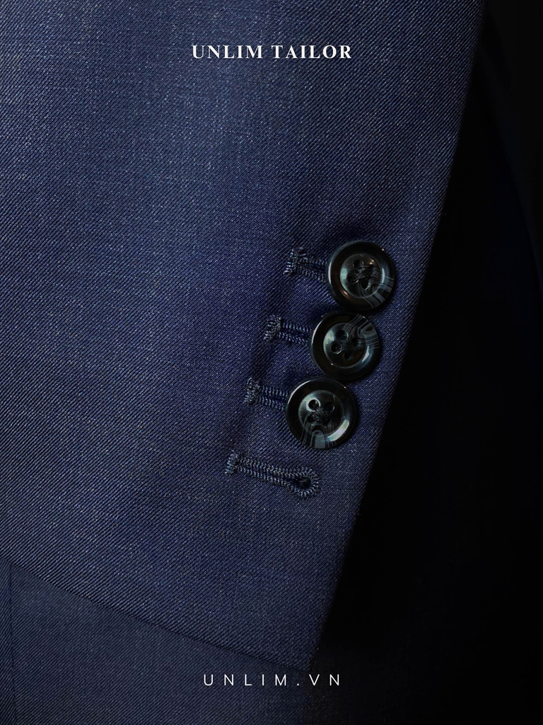 Suit Xanh Tối Cổ Điển Vân Chìm