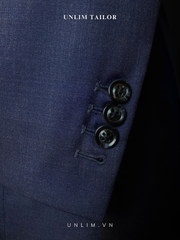Suit Xanh Tối Cổ Điển Vân Chìm