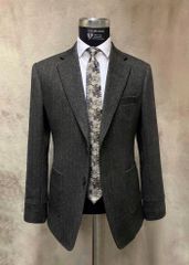 Blazer Nam Hoạ Tiết Herringbone