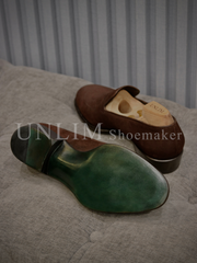 Giày Loafer Da Lộn
