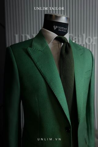 Suit Xanh Sẫm Cổ Nhọn