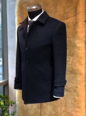 Blazer Nam Dạ Lông Cừu Xanh Tối