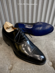 Giày Oxford Đen Đế Xanh